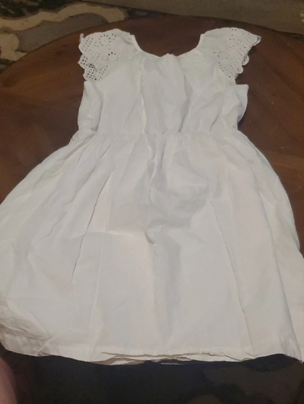 GAP White Eyelet Sleeve Casual Sun Dress